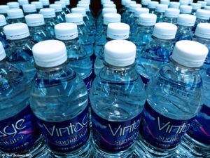 Plastic bottles that can be recycled into polyester